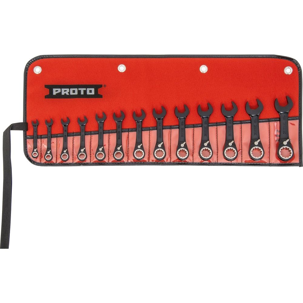 Proto 13 Piece Metric Combination Stubby Reversible