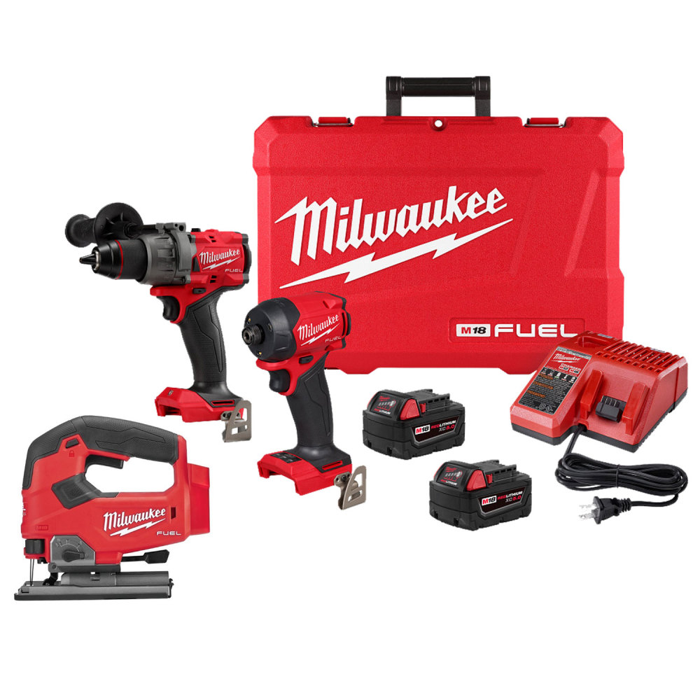 Milwaukee M18 Fuel 2-Tool Combo Kit and Top Handle Jig Saw