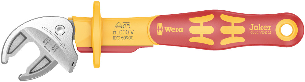 Wera Tools 6004 Joker VDE M VDE-Insulated Self-Setting Spanner 05020152001  from Wera Tools - Acme Tools