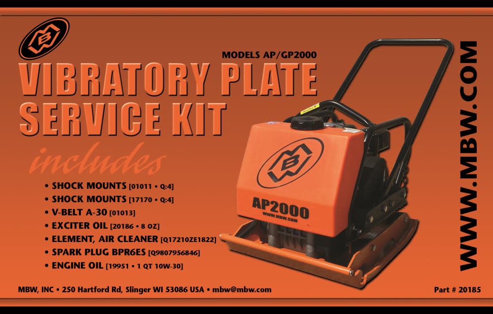 

MBW AP/GP2000H Service Kit