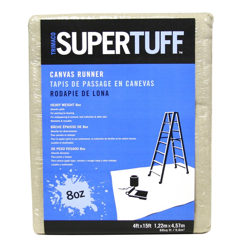 

Canvas Drop Cloth, 8 Oz, 4 x 15'