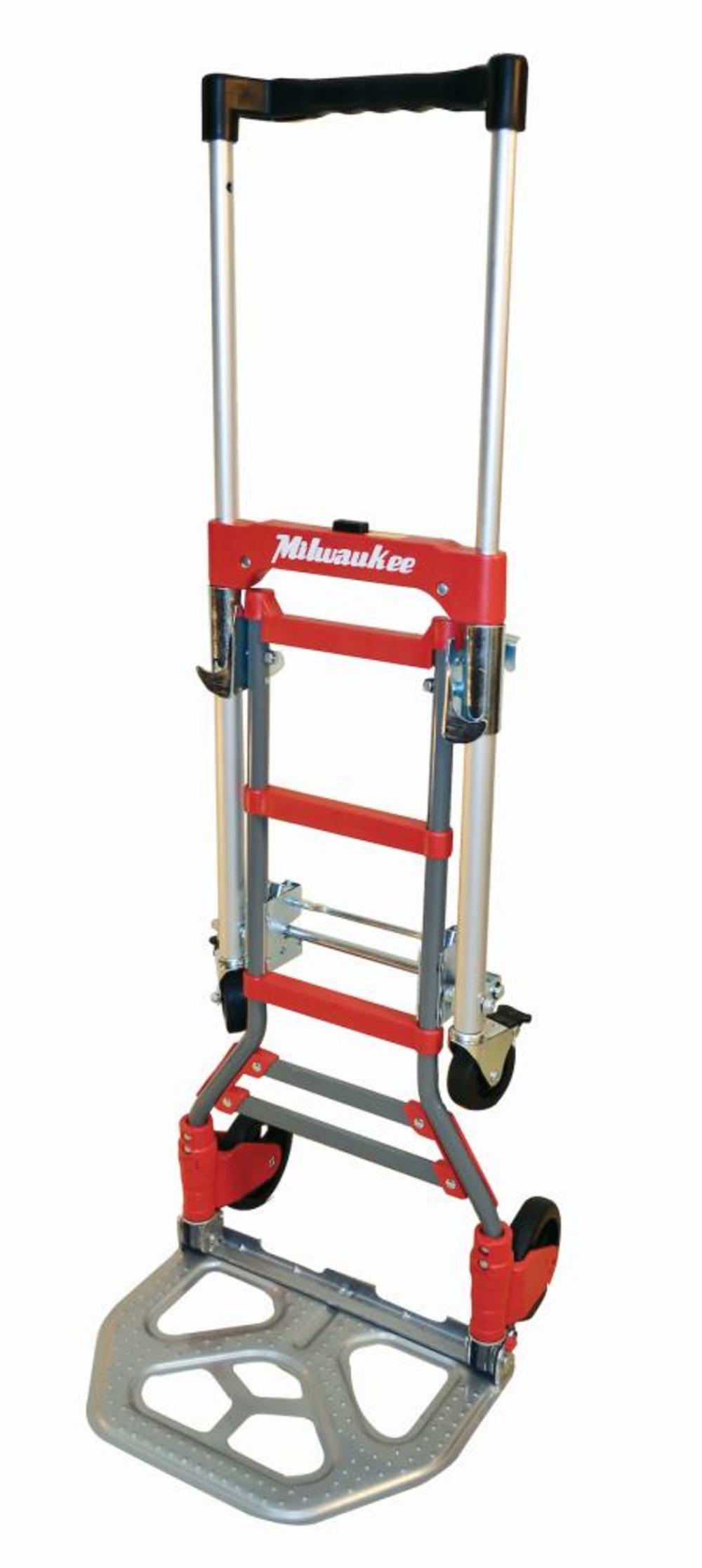 

Milwaukee Hand Truck 2 in 1 Fold Up Convertible Hand Truck with Telescoping Handle