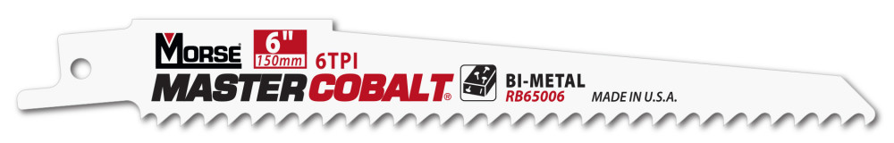 MK Morse Reciprocating Saw Blades 6in 5pk