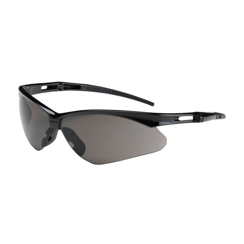 

Protective Industrial Products Anser Semi-Rimless Safety Glasses with Black Frame Gray Lens and Anti-Scratch Coating Including Neck Cord