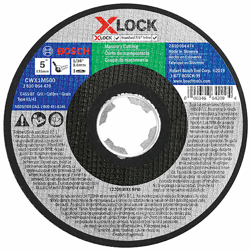

Bosch X-Lock Masonry Cutting T1 5" x 1/16"