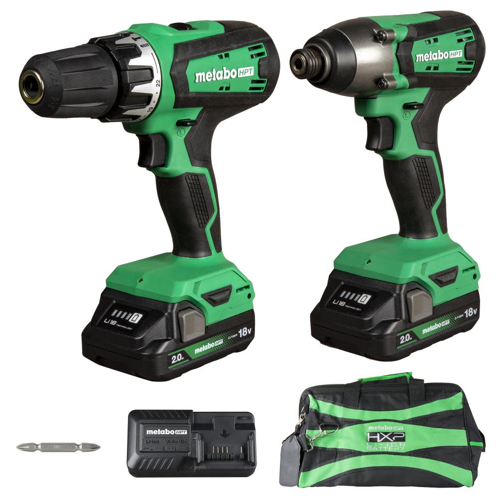 

Metabo HPT 18V Brushed Hammer Drill & Impact Driver Combo Kit