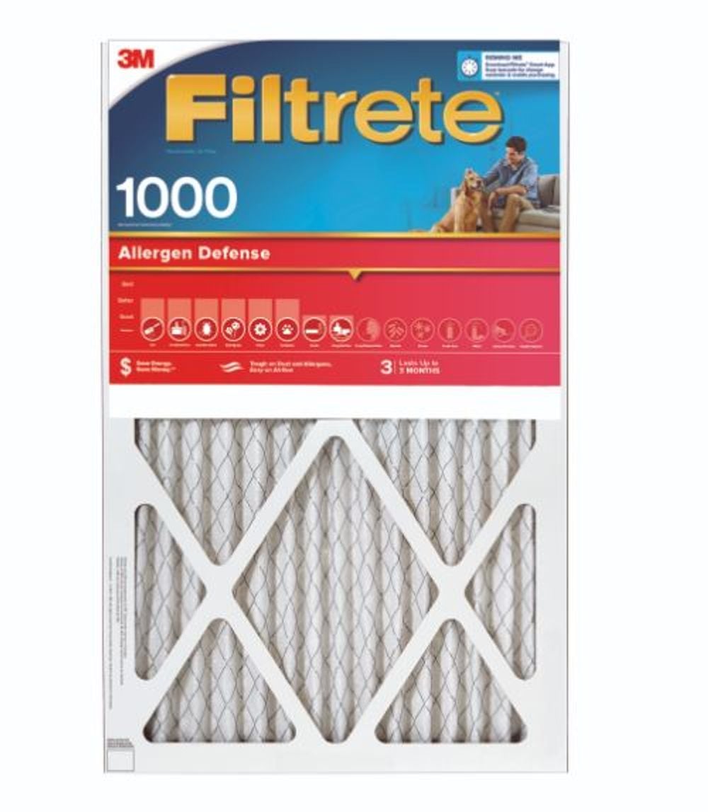 3M Filtrete 18 x 18 x 1-Inch Allergen Defense Furnace Air Filter, 4-Pack
