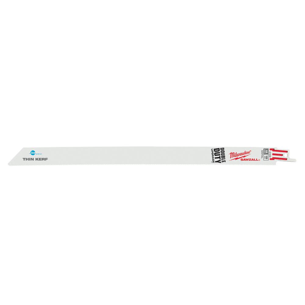 

Milwaukee 12 in. 18 TPI Thin Kerf Ice Hardened SAWZALL Blades 5PK