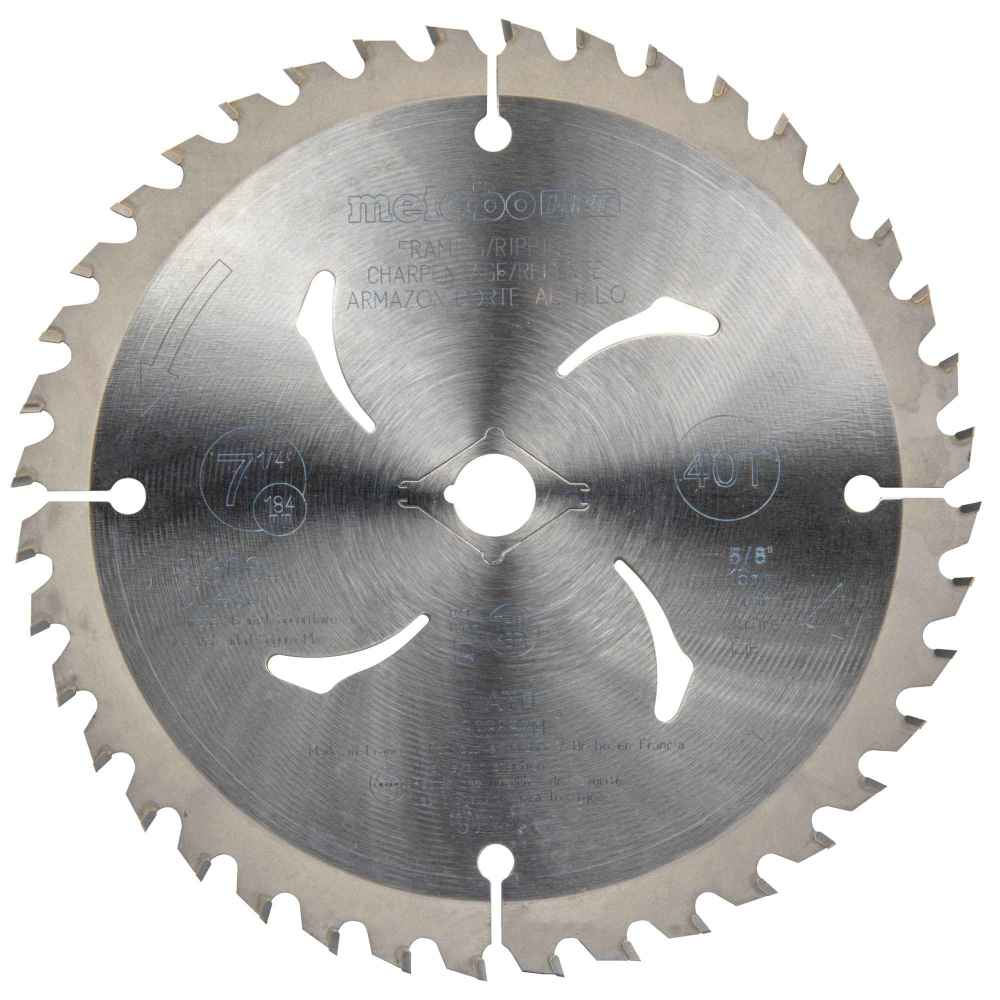Metabo HPT Circular Saw Blade Tungsten Carbide Tipped Arbor Finish