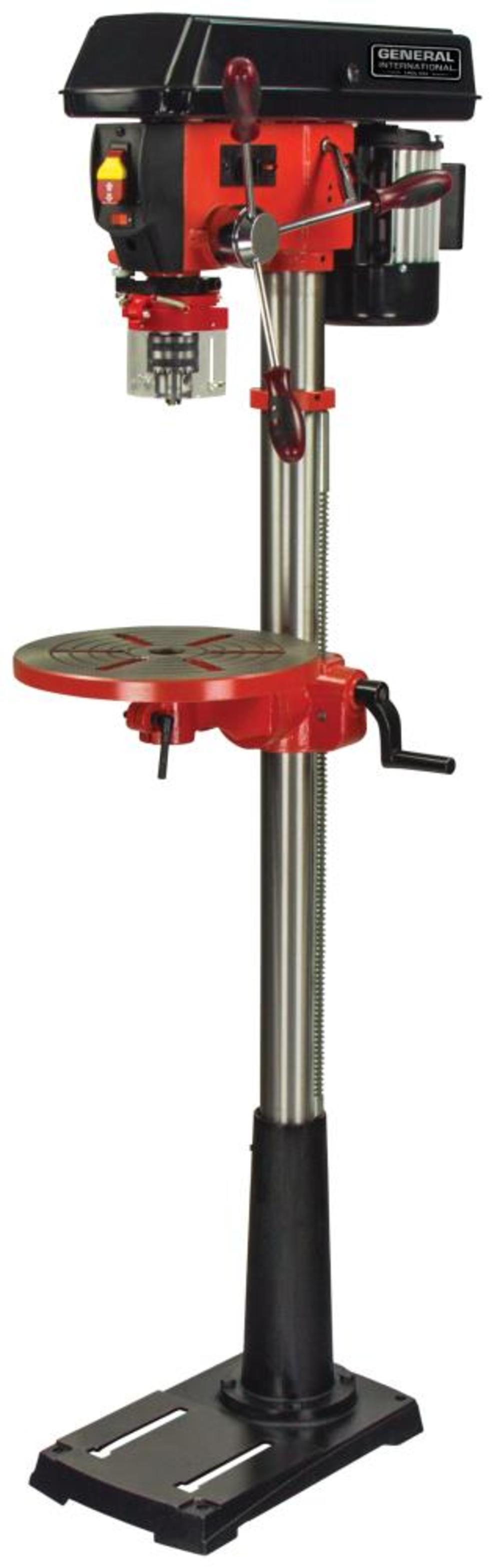 

General International 13" to 16 Speed 5 A Floor Mount Drill Press with Laser & LED Light