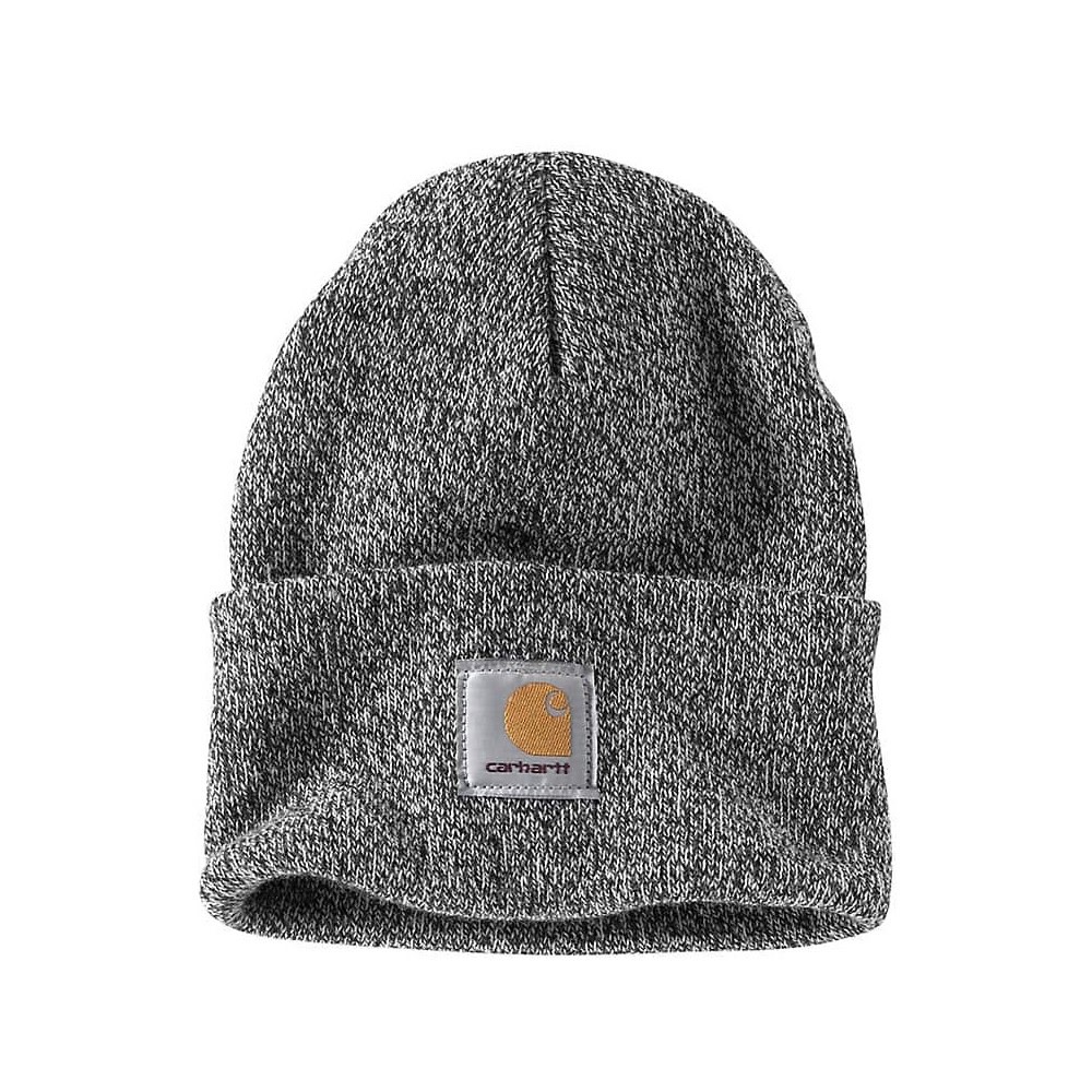 Carhartt Cuffed Beanie/Watch Hat Mens Regular OS Acrylic Knit Black/White