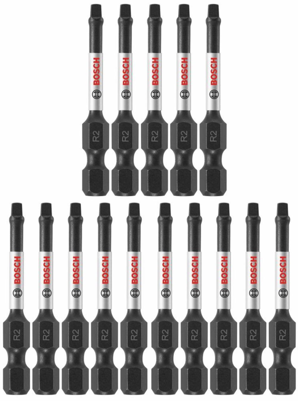 

Bosch 15 pc. Impact Tough 1 In. Square #2 Insert Bits