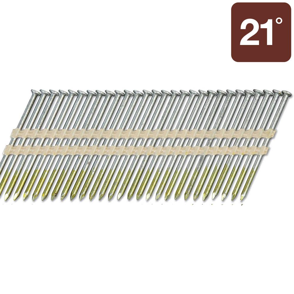 

Metabo HPT 3" x .131 Brite Smooth Full Round Head Basic Plastic Strip Framing Nails 4000 Nails