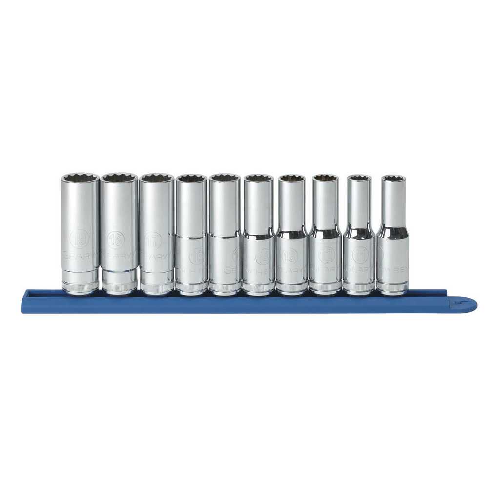 

GEARWRENCH 10 Pc. 1/2" Drive 12 Point Deep Metric Socket Set