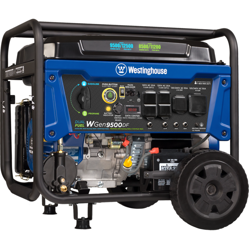 

Westinghouse Outdoor Power 9500-Watt Dual Fuel Generator with Remote Start