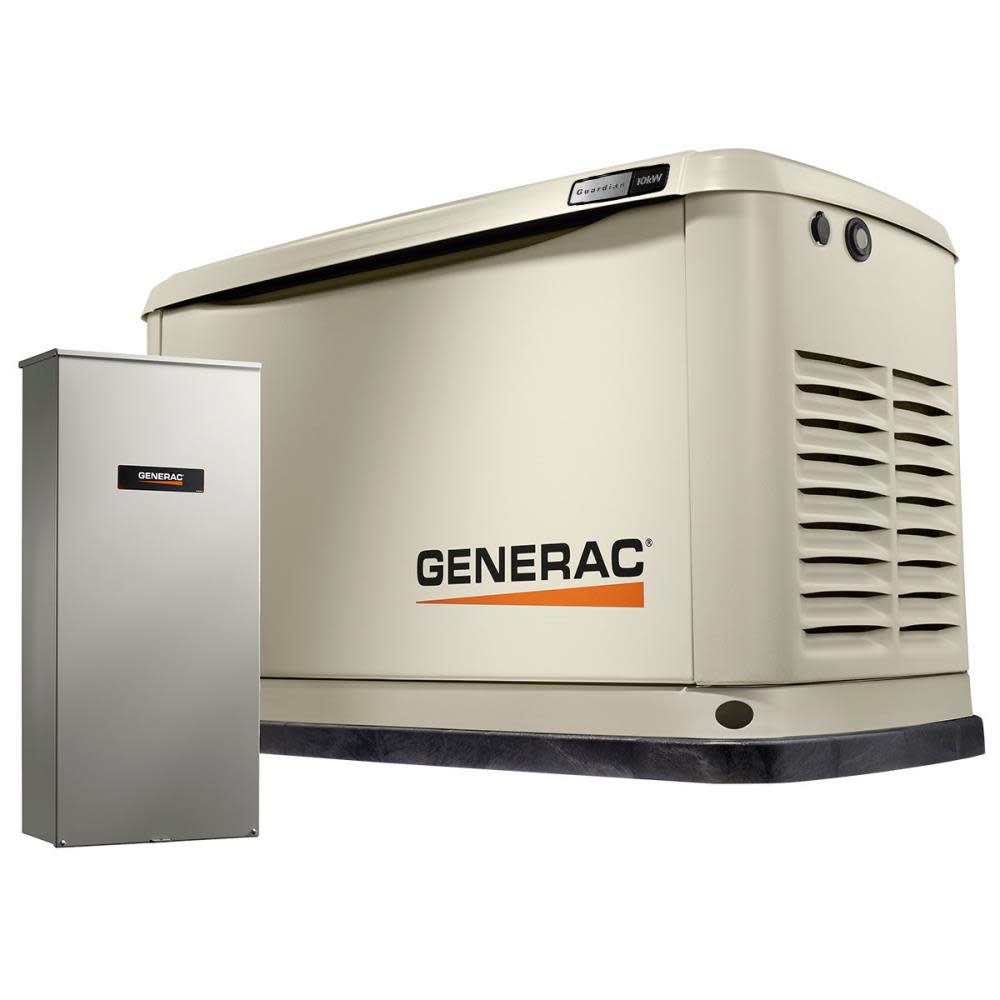 

Generac Guardian 10kW Home Backup Generator with 16-circuit Transfer Switch WiFi-Enabled