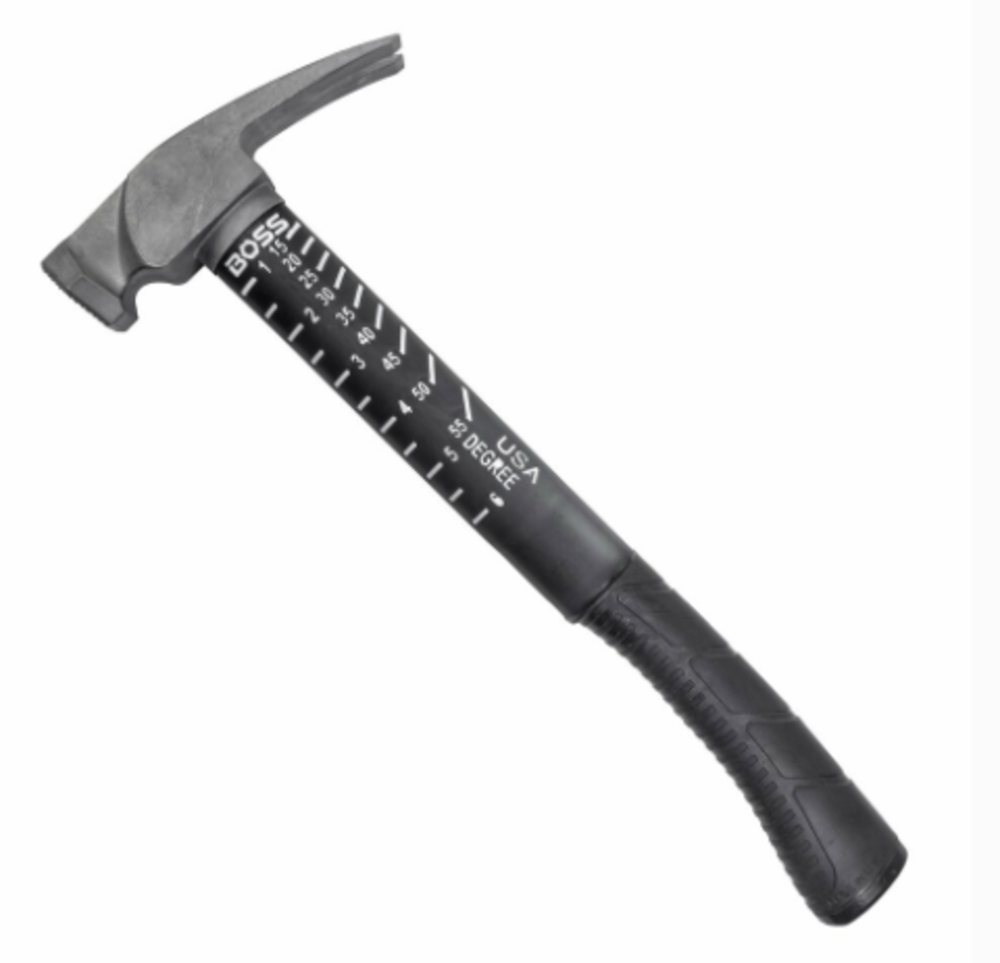 

Boss Hammers 16oz Titanium Hybrid Fiberglass Handle Hammer Milled Face