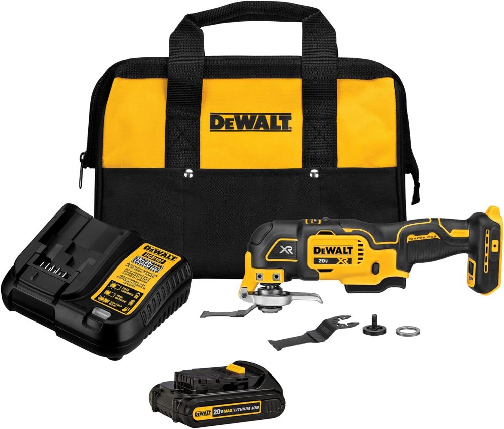 DEWALT 20V MAX XR Oscillating Tool Kit 3-Speed DCS356C1 - Acme Tools