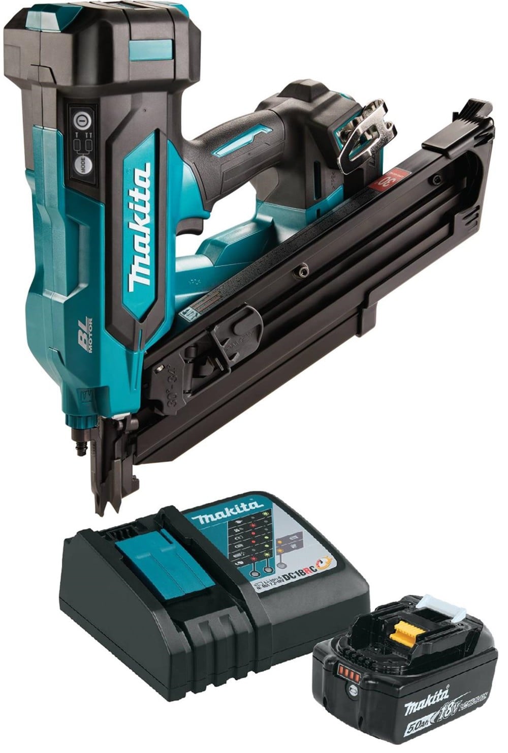 View Makita 18V LXT Lithium-Ion Cordless 30 Clipped Head 3-1/2 Inch Framing Nailer (Tool Only) & 5.0 Lithium-Ion Battery and Charger Starter Pack Bundle