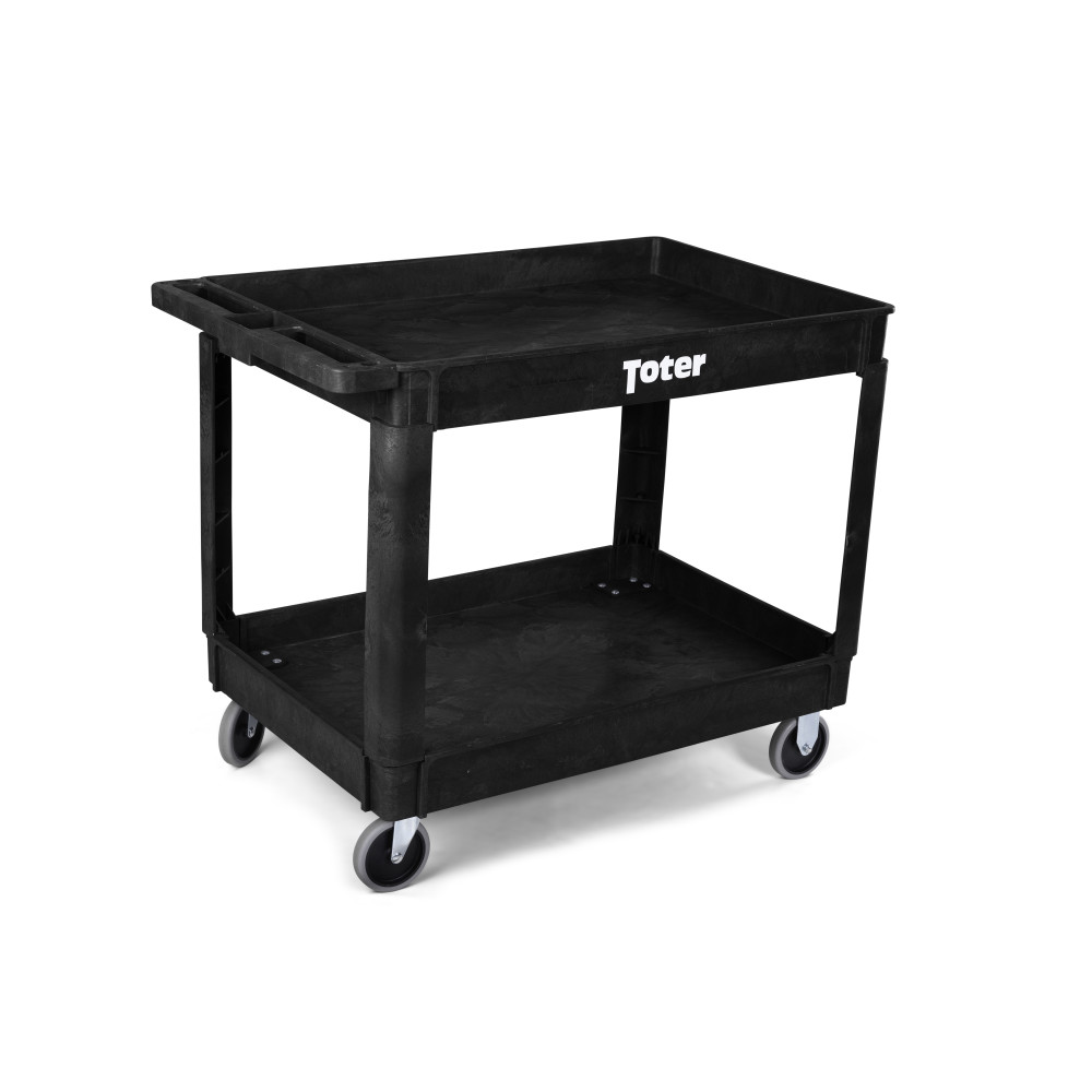 

Toter Material Handling Utility Cart with Lipped Top and Straight Handle