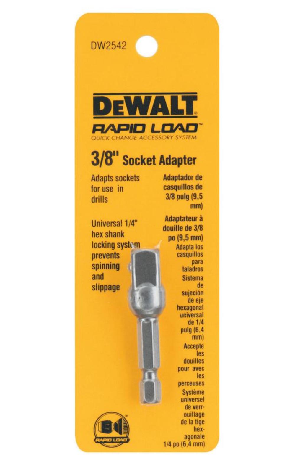 

DEWALT Hardened Steel 3/8 in. Socket Adapter