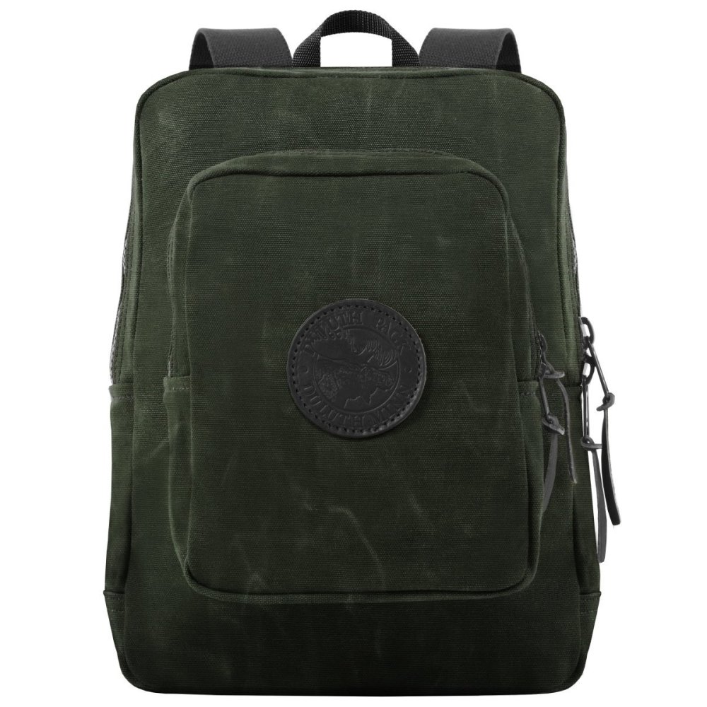 Duluth Pack 12 Liter Capacity Wax Olive Drab Medium Standard Backpack