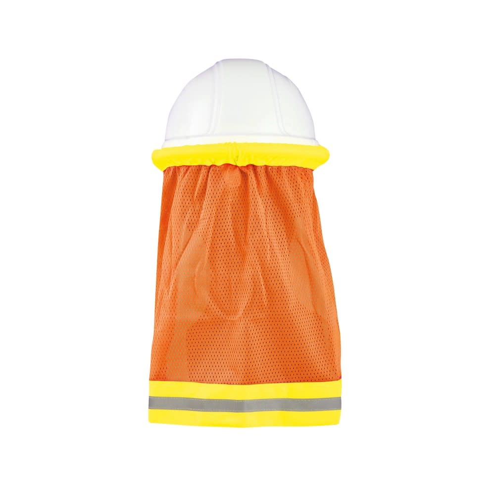 okeihan51 Occunomix Mesh Hard Hat Shade Hi-Vis Lime with Orange Stripe