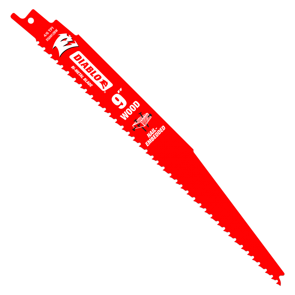 

Diablo Tools 9" Bi Metal Reciprocating Blade for Nail Embedded Wood 15pk