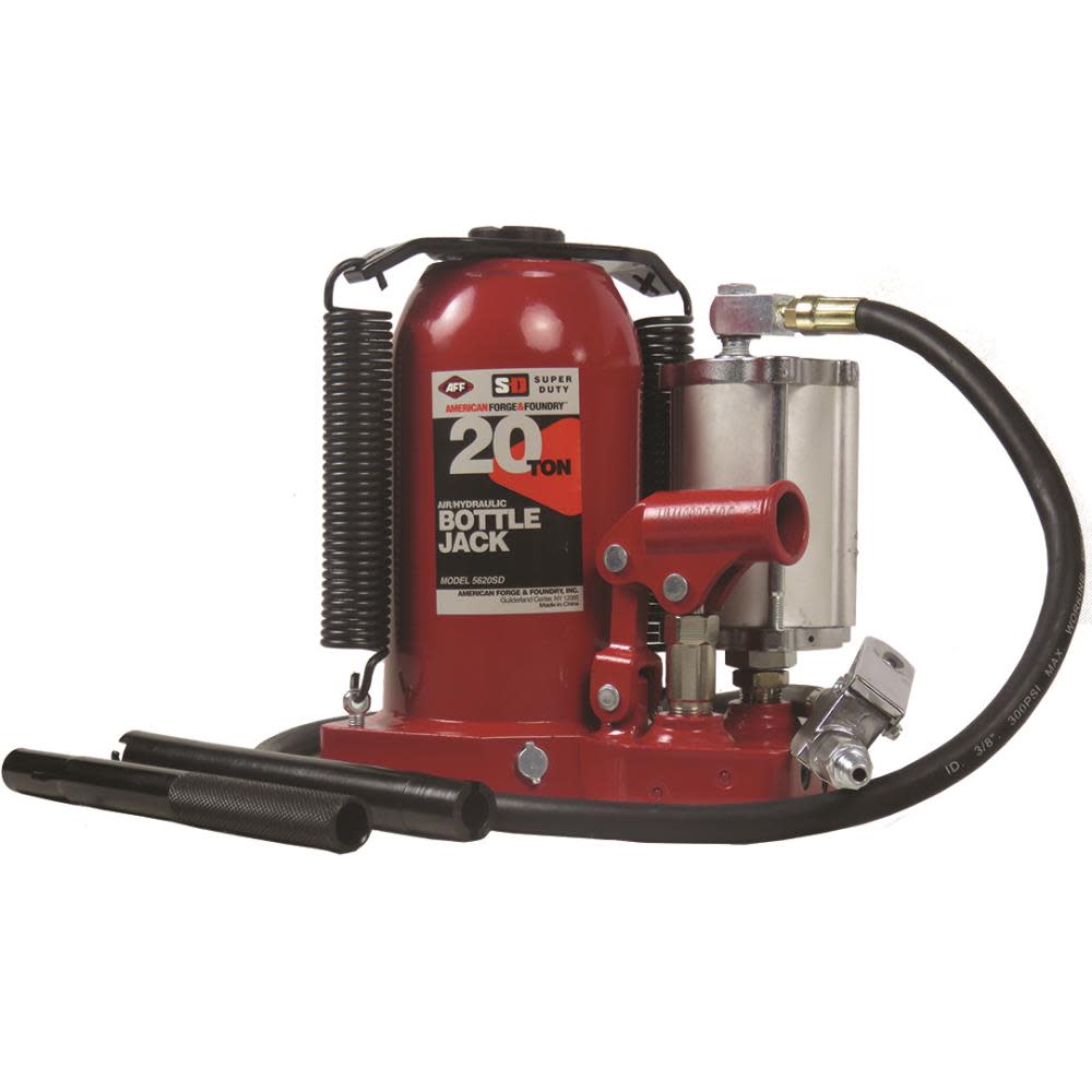 

American Forge Air/Hydraulic Bottle Jack with Welded Tank and Frame 20 Ton