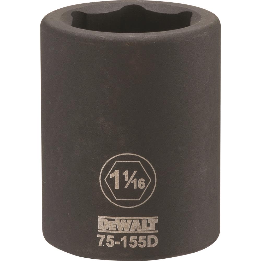 

DEWALT 3/4 Drive X 1-1/16 6PT Standard Impact Socket