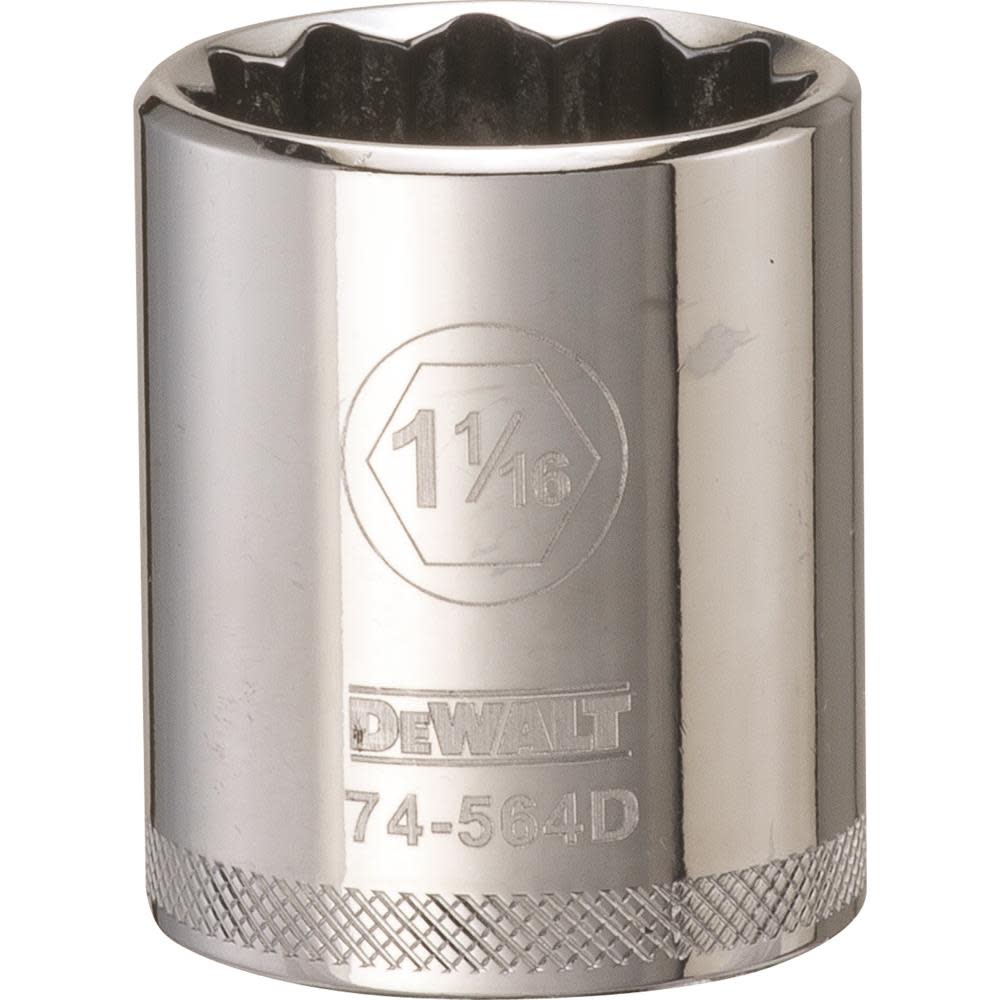 

DEWALT Socket 12 Point 1/2" Drive 1 1/16" SAE