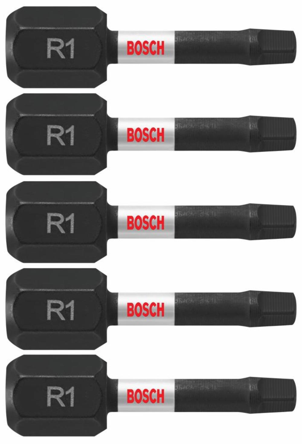 

Bosch 5 pc. Impact Tough 1 In. Square #1 Insert Bits