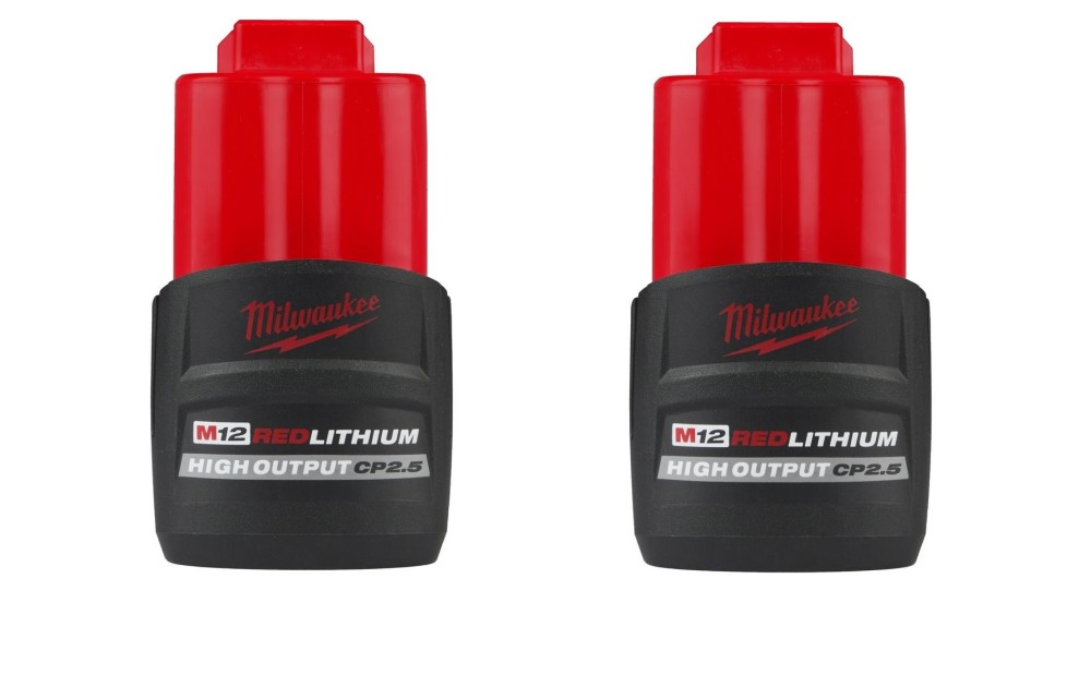

Milwaukee M12 REDLITHIUM HIGH OUTPUT CP2.5 Battery 2pk