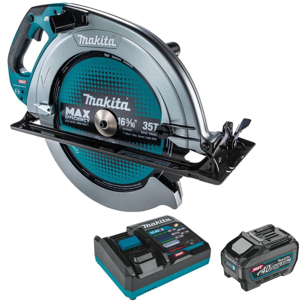 View Makita 40V Max XGT Brushless Cordless 16-5/16 Inch AWS Capable Circular Saw Kit