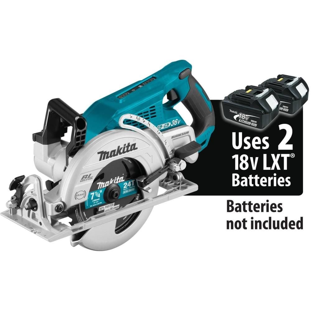 Makita 18V X2 (36V) LXT Rear Handle 7 1/4in Circular Saw (Bare Tool) image number null