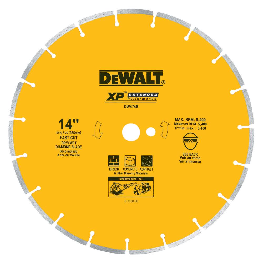 

DEWALT 14 in. XP Segmented Diamond Blade