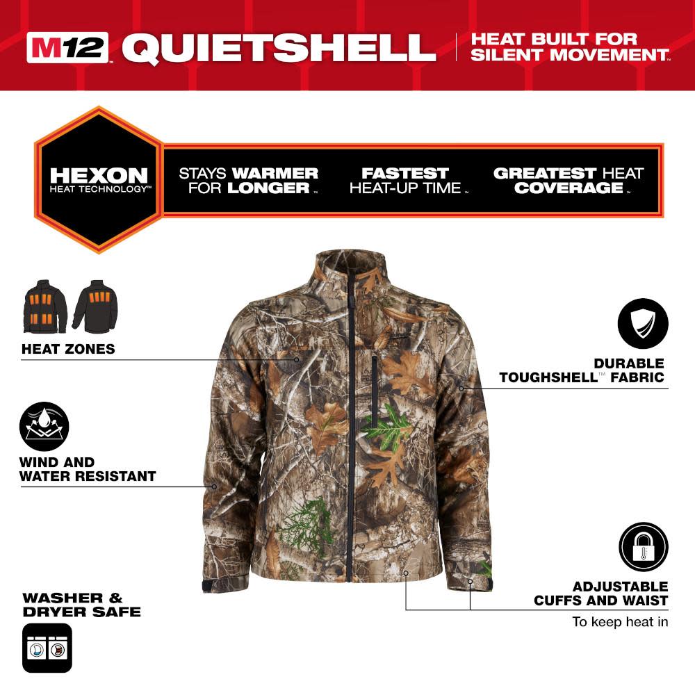 Milwaukee M12 Heated QUIETSHELL Jacket Kit M101C-21SM910