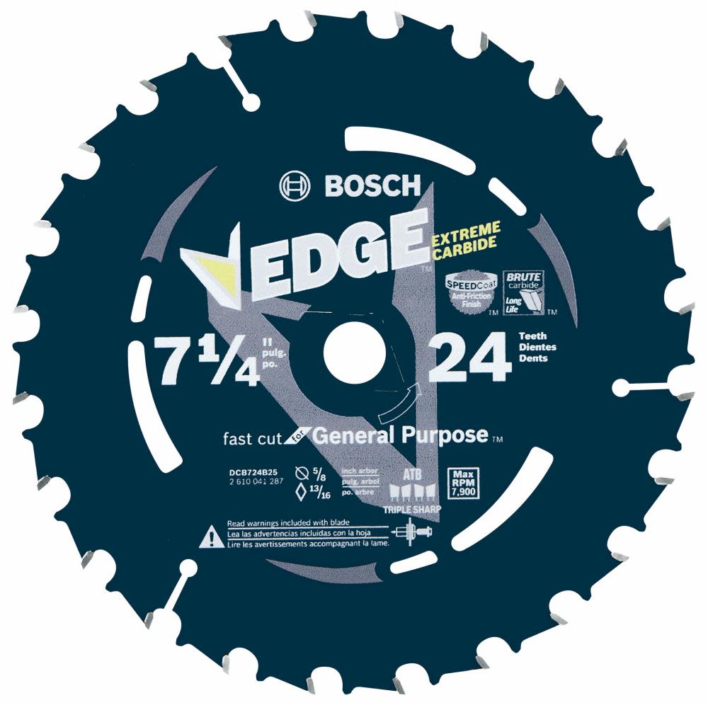 

Bosch 7-1/4 In. 24 Tooth Construction Portable Saw Blade Framing