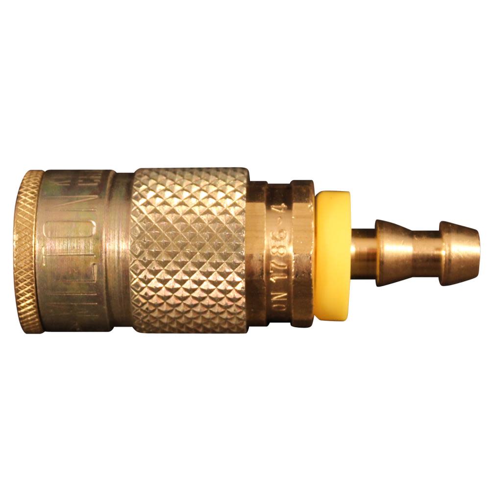 Milton 1786-4 1/4" Hose Barb T Style Push On and Lock Coupler