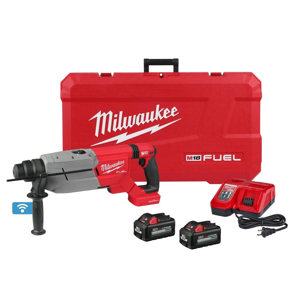 Milwaukee M18 FUEL 1 1/4” SDS Plus D Handle Rotary Hammer Kit with ONE KEY