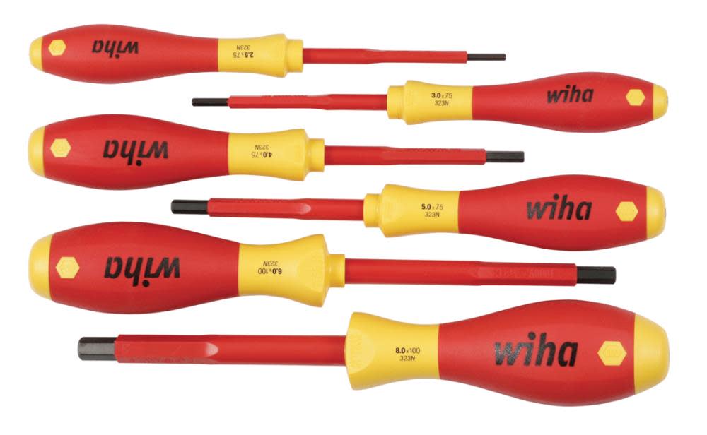 

Wiha Insulated SoftFinish Hex Metric Screwdriver Set 6 Piece