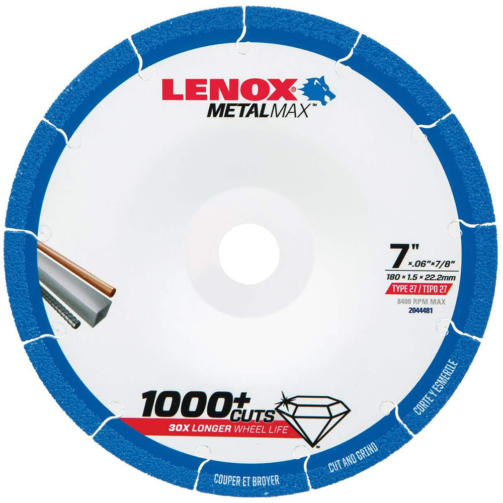 LENOX MetalMax Diamond grit 7-in Cutting wheel LENOX MetalMax Diamond grit 7-in Cutting wheel