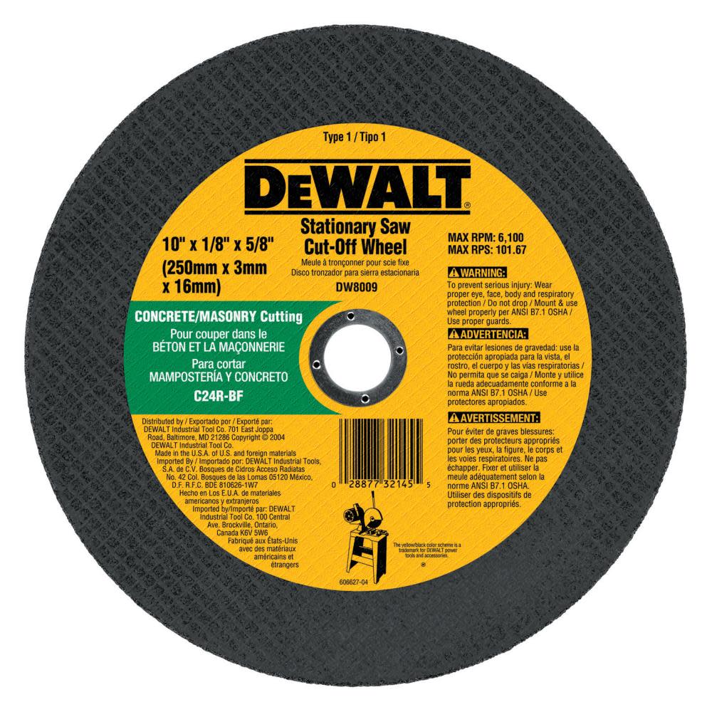 

DEWALT 10-in Concrete Masonry Cutting Wheel