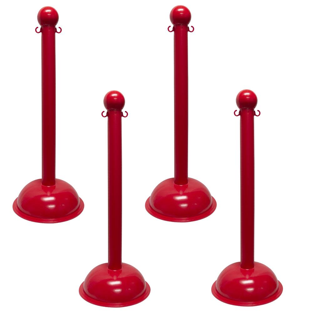 

Mr Chain Red Heavy Duty Stanchion (4-Pack)