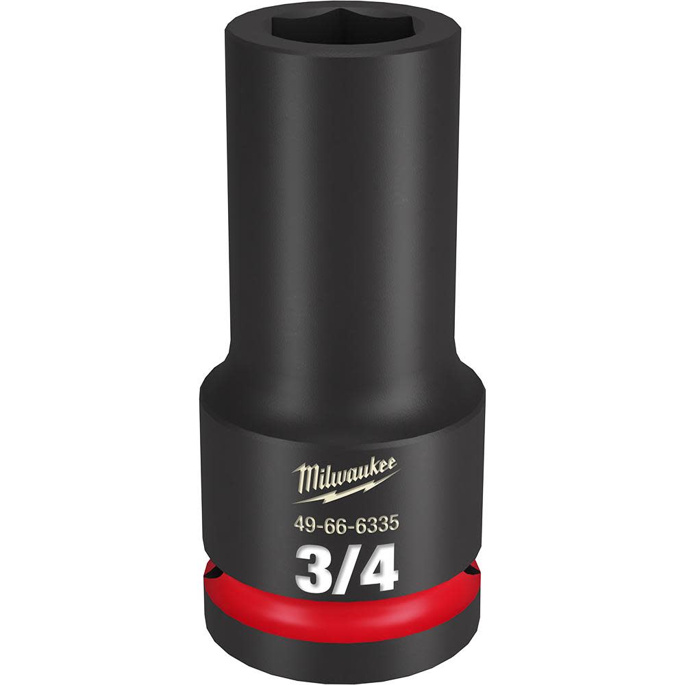 

Milwaukee SHOCKWAVE Impact Duty Socket 3/4" Drive 3/4" Deep 6 Point