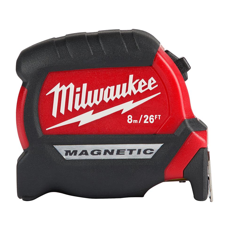 

Milwaukee 8M/26Ft Compact Magnetic Tape Measure