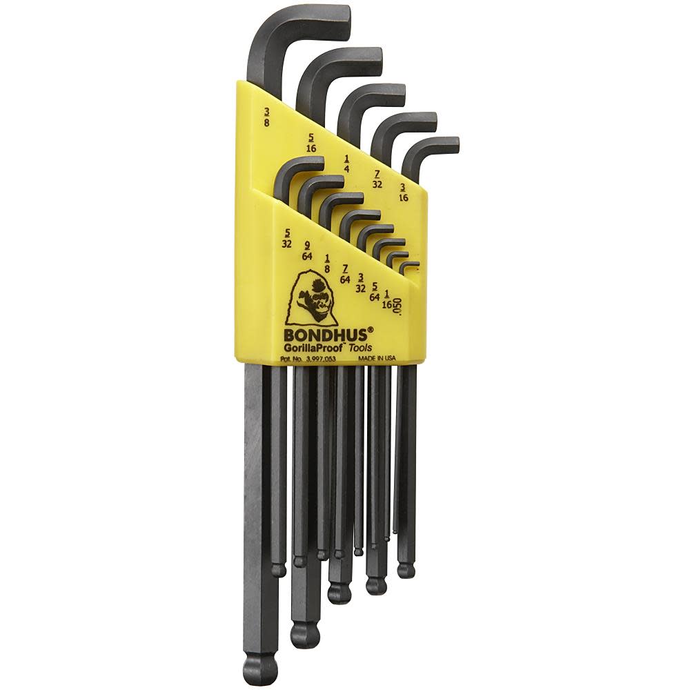 

Bondhus Set 13 Stubby Balldriver L-wrenches