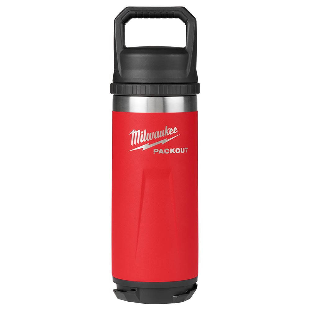Milwaukee PACKOUT 18oz Insulated Bottle with Chug Lid - Red