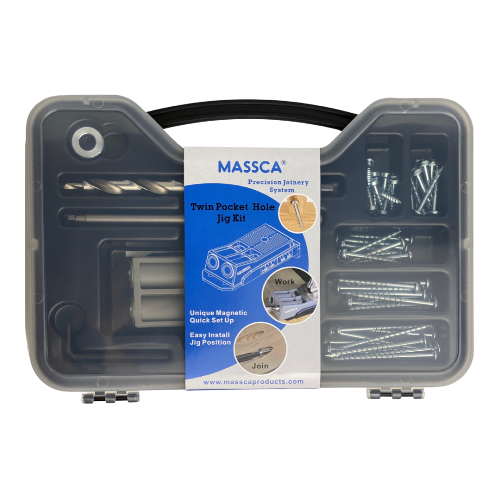 Massca Twin Pocket Hole Jig Kit X0023NLS7H from MASSCA Acme Tools
