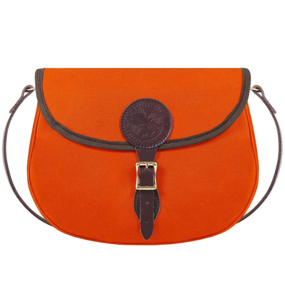 6 Liters Capacity Orange Large Standard Shell Purse
